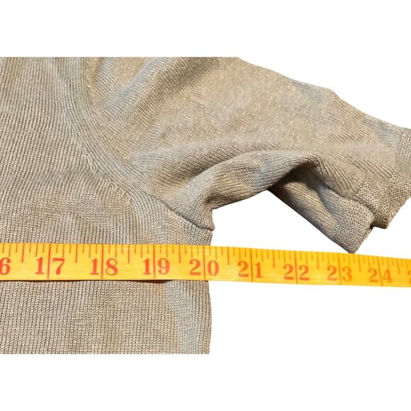 J. Jill Linen Blend Long Duster Elbow Sleeve Sage Green Cardigan NWT Medium - Picture 4 of 8